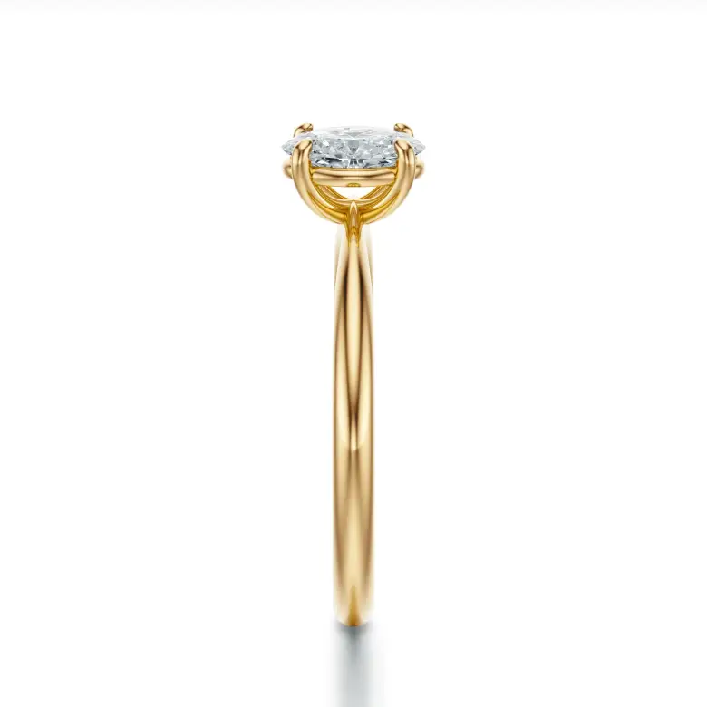 Pierścionek z owalnym diamentem 0.60 ct SBPZ_034